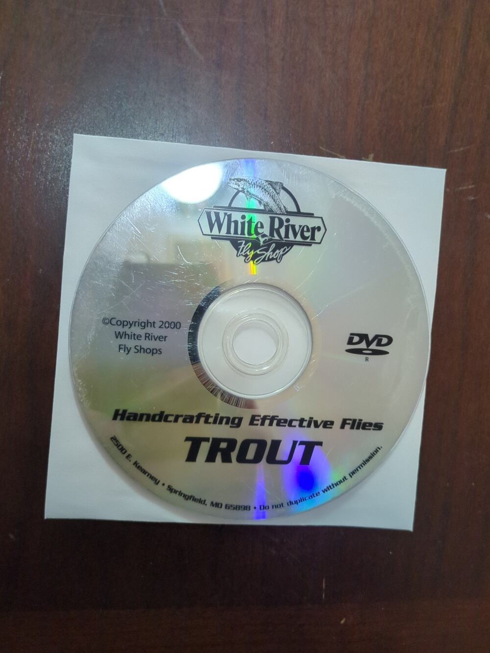 Handcrafting Effective Flies: Trout DVD OOP 2000 Fishing Tips disc only